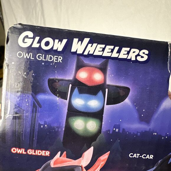 PJ Masks Glow Wheelers Owl Glider Toy Toddler‎ Light Up New NIB - Picture 9 of 11
